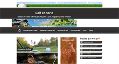 Desktop Screenshot of golfenserio.com