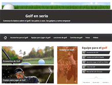 Tablet Screenshot of golfenserio.com